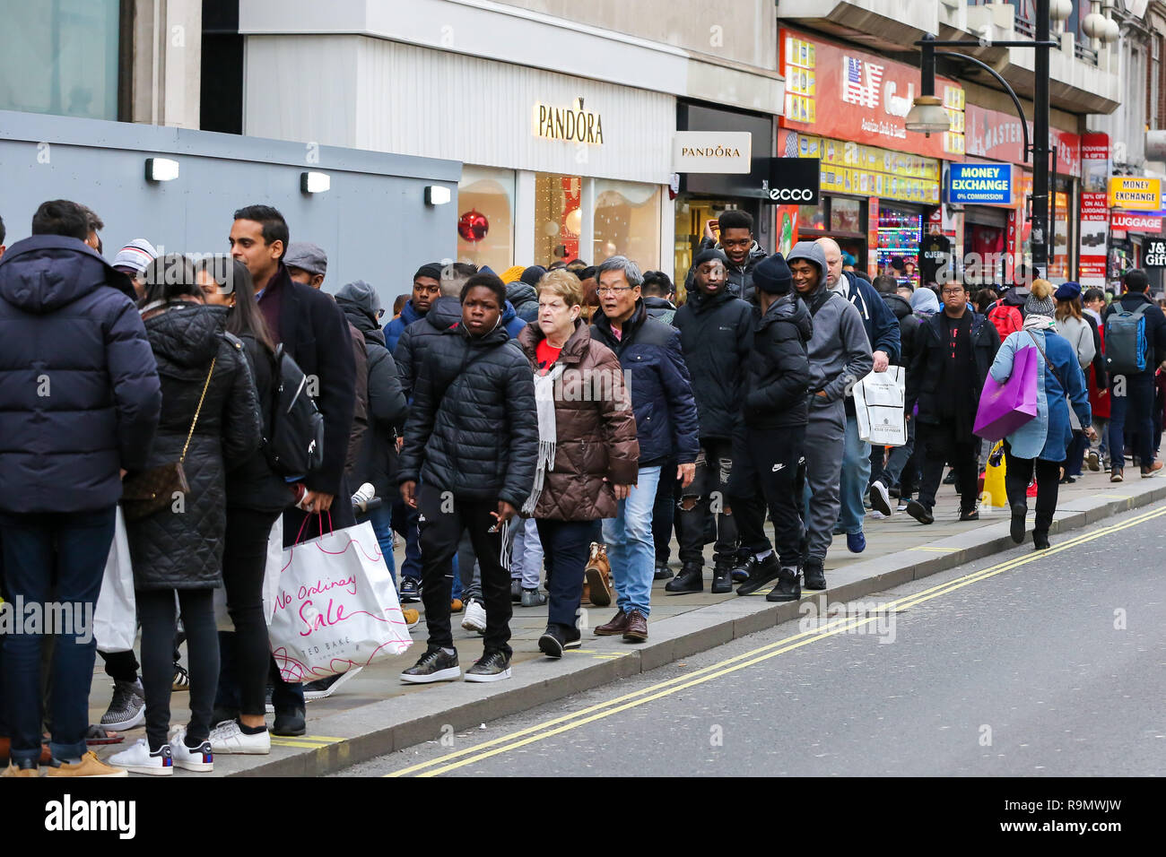Tens Of Thousands Of Shoppers Are Seen Taking Advantage Of Post Christmas Bargains On Oxford Street