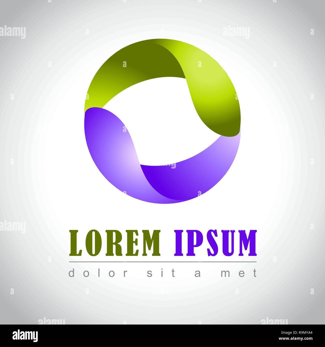 Abstract web Icon and logo sample, vector illusration Stock Vector