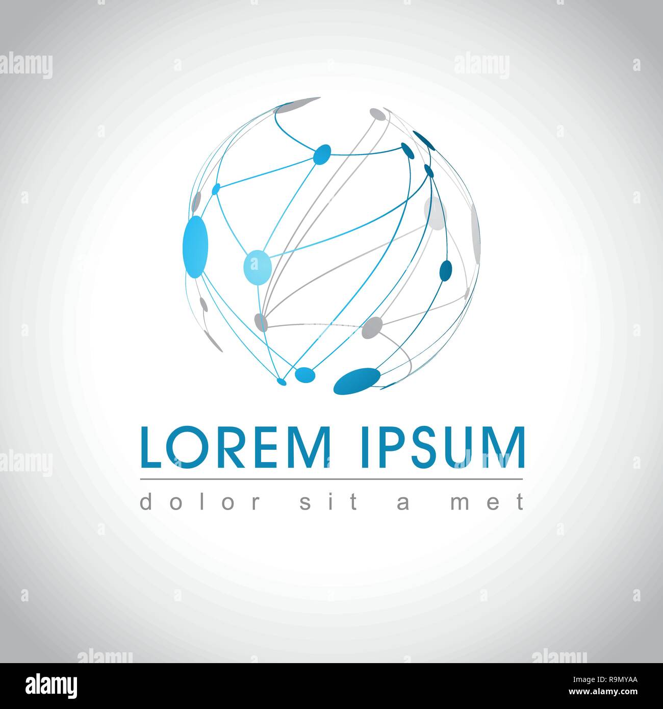 Abstract web Icon and logo sample, vector illusration Stock Vector