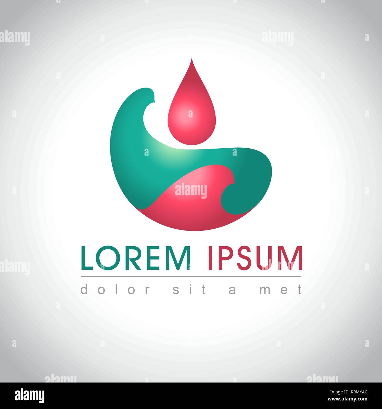 Abstract web Icon and logo sample, vector illusration Stock Vector