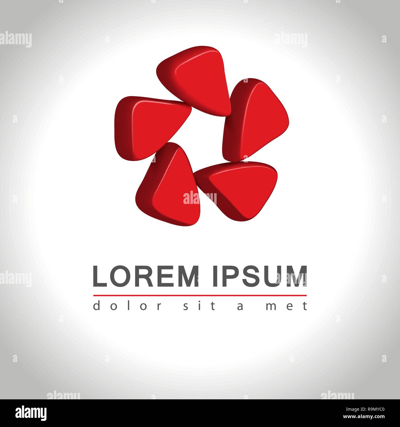 Abstract web Icon and logo sample, vector illustration Stock Vector
