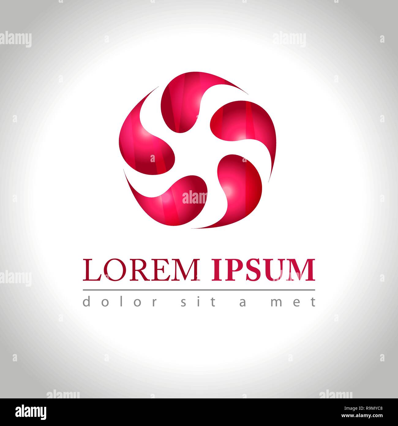 Abstract web Icon and logo sample, vector illustration Stock Vector