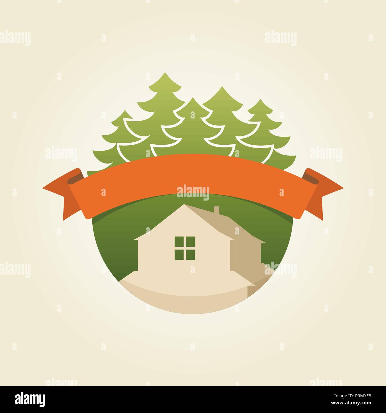 House in highland Logo sample, vector template Stock Vector Image & Art