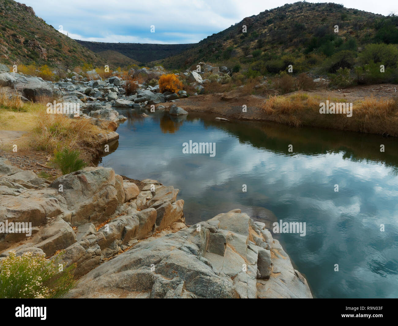 Badger Springs Wash Trail Arizona Stock Photo
