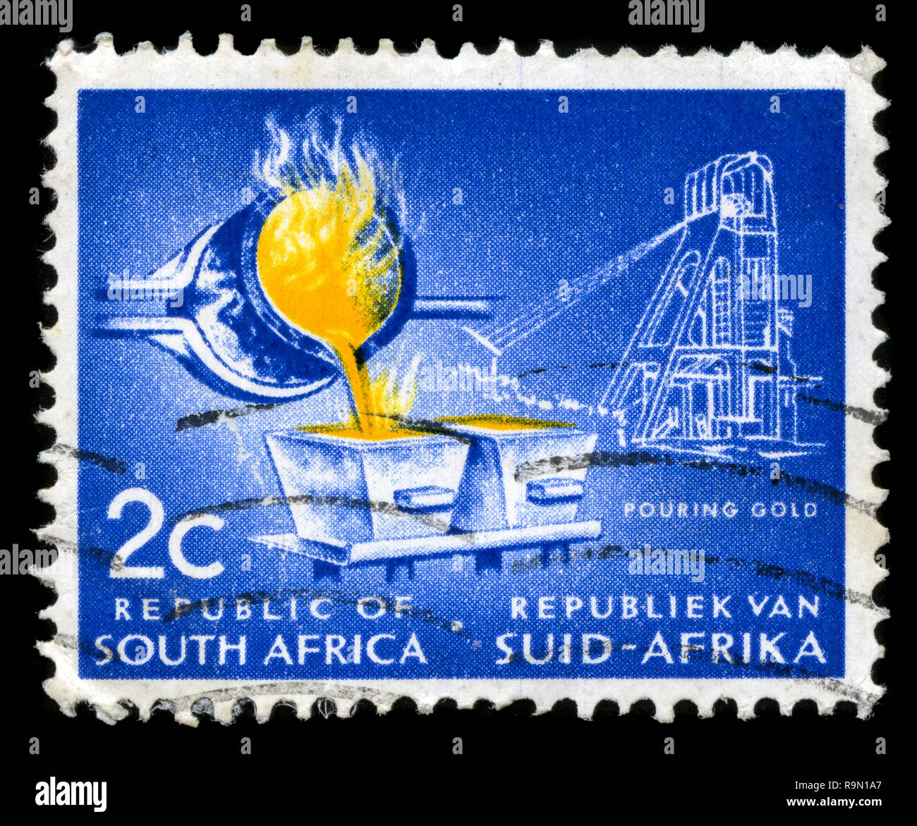 Postage stamp from South Africa in the  Definitive Issue - Decimal Issue series issued in 1961 Stock Photo