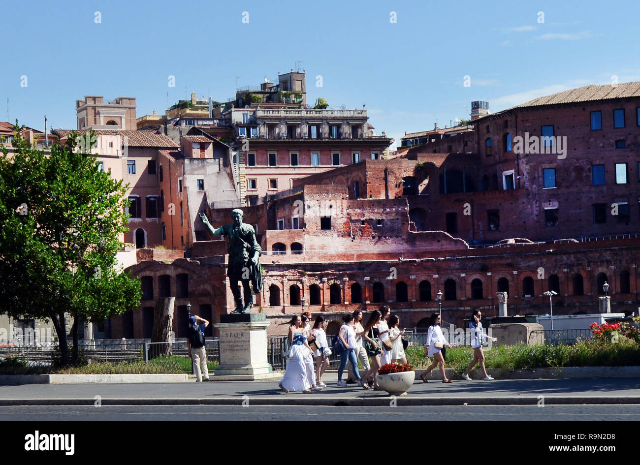 Via dei Fori Imperiali in Rome. Stock Photo