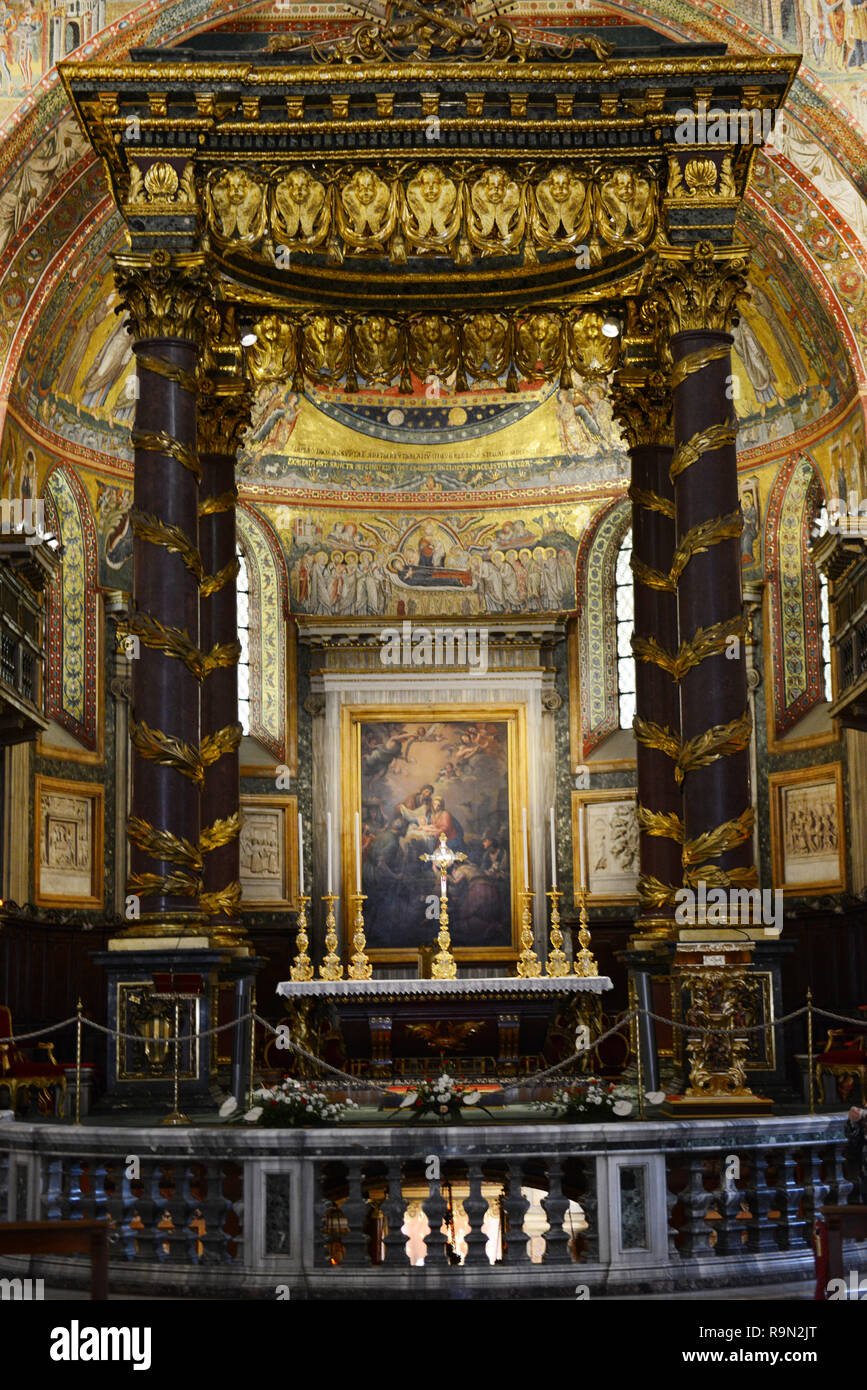 The Basilica di Santa Maria Maggiore in Rome, Italy. Stock Photo