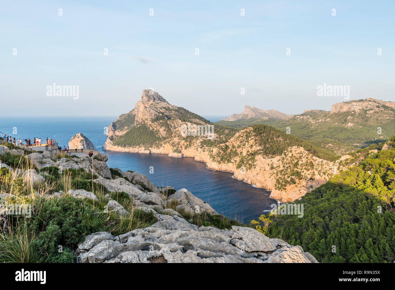 Mallorca Aussichtspunkt Es Colomer, Majorca Viewpoint Es Colomer Stock ...