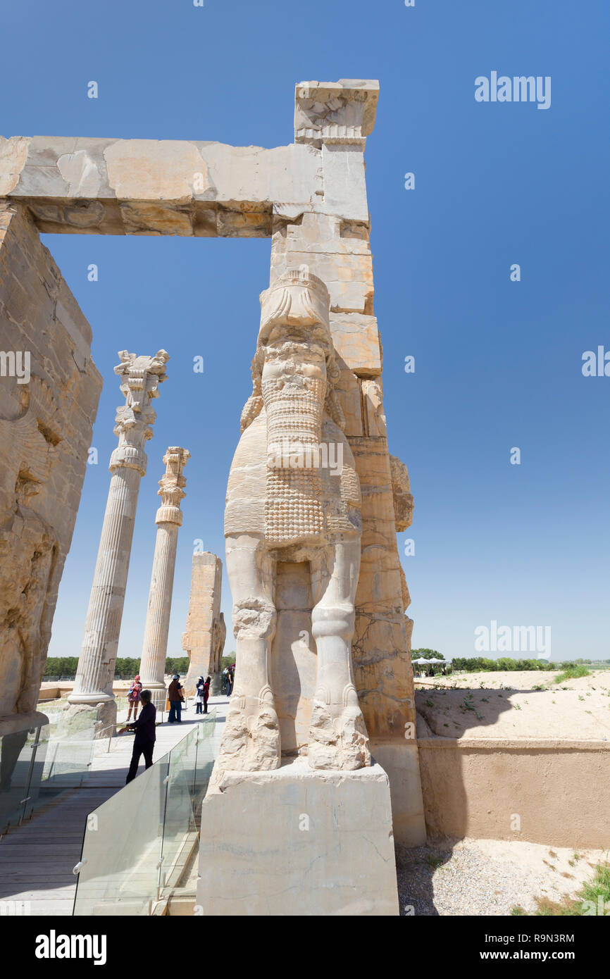 The gate of all nations, Persepolis, Iran Stock Photo