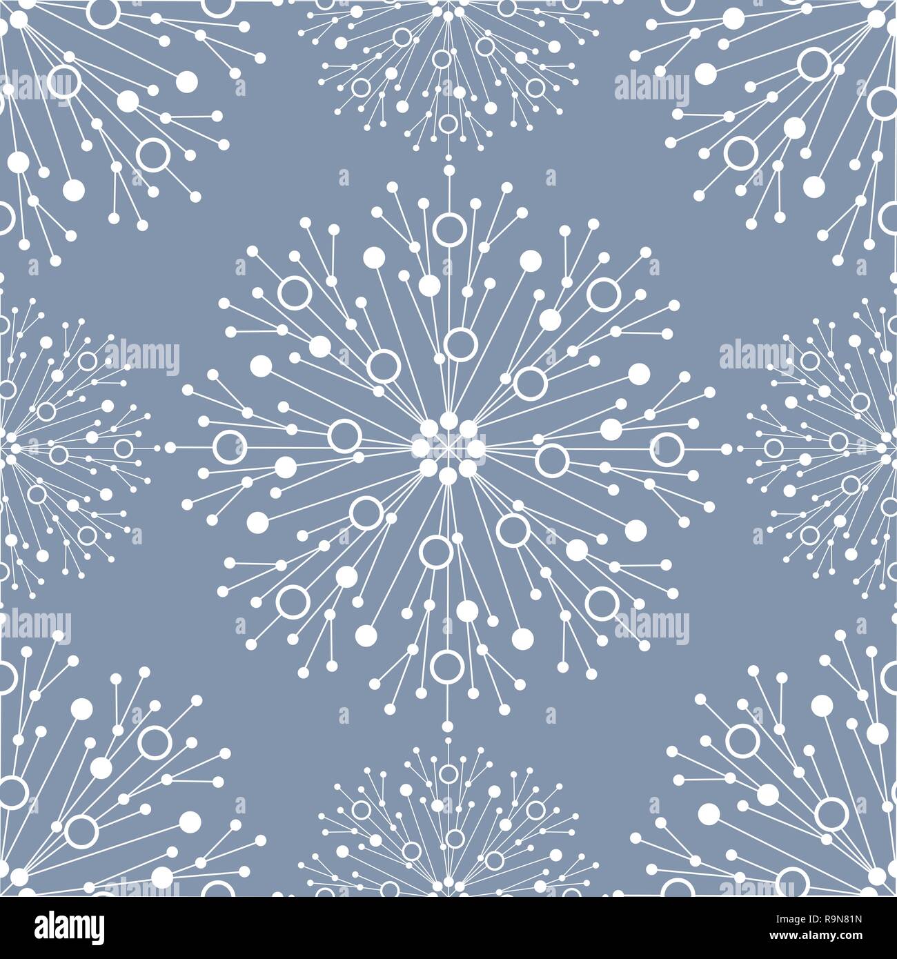 Seamless geometric pattern with connected lines and dots. Vector illustration Stock Vector