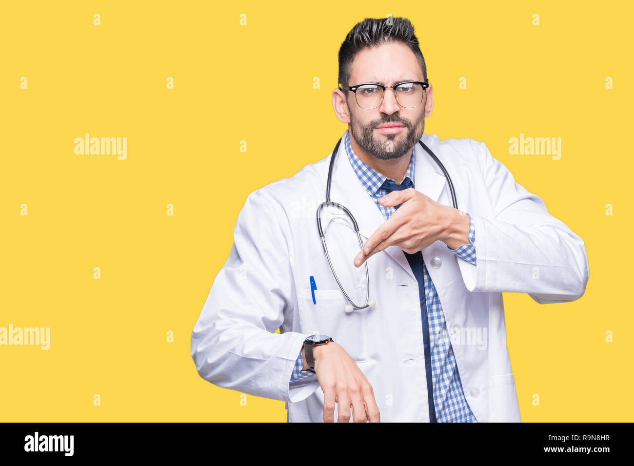 Angry pointing doctor young man hi-res stock photography and images - Alamy