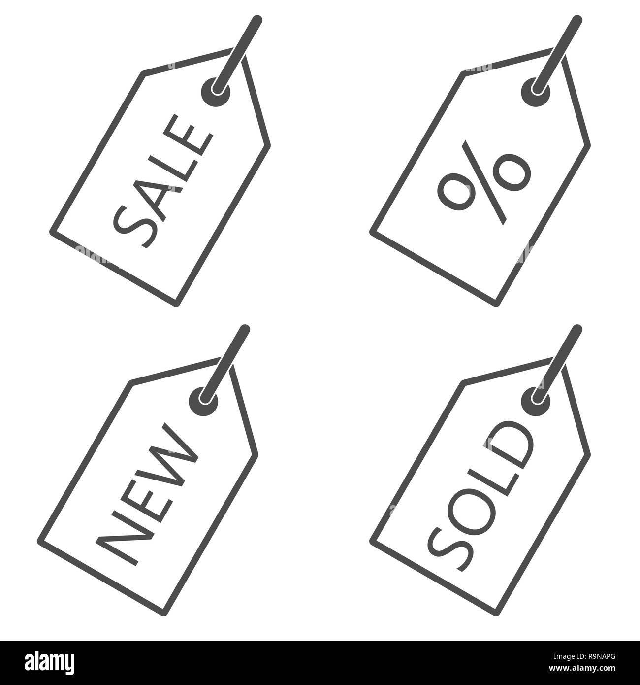Price Tag icon. Vector illustration, flat design Stock Vector
