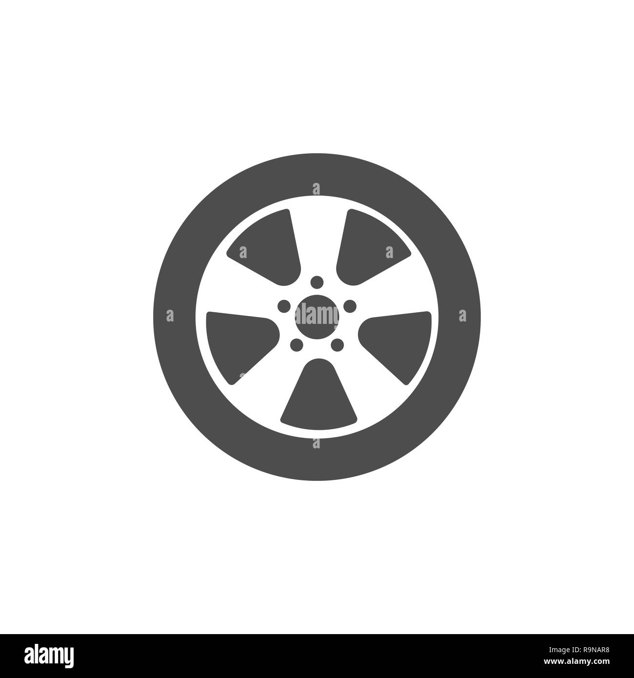 Vector illustration, flat design. Transport tire icon Stock Vector ...