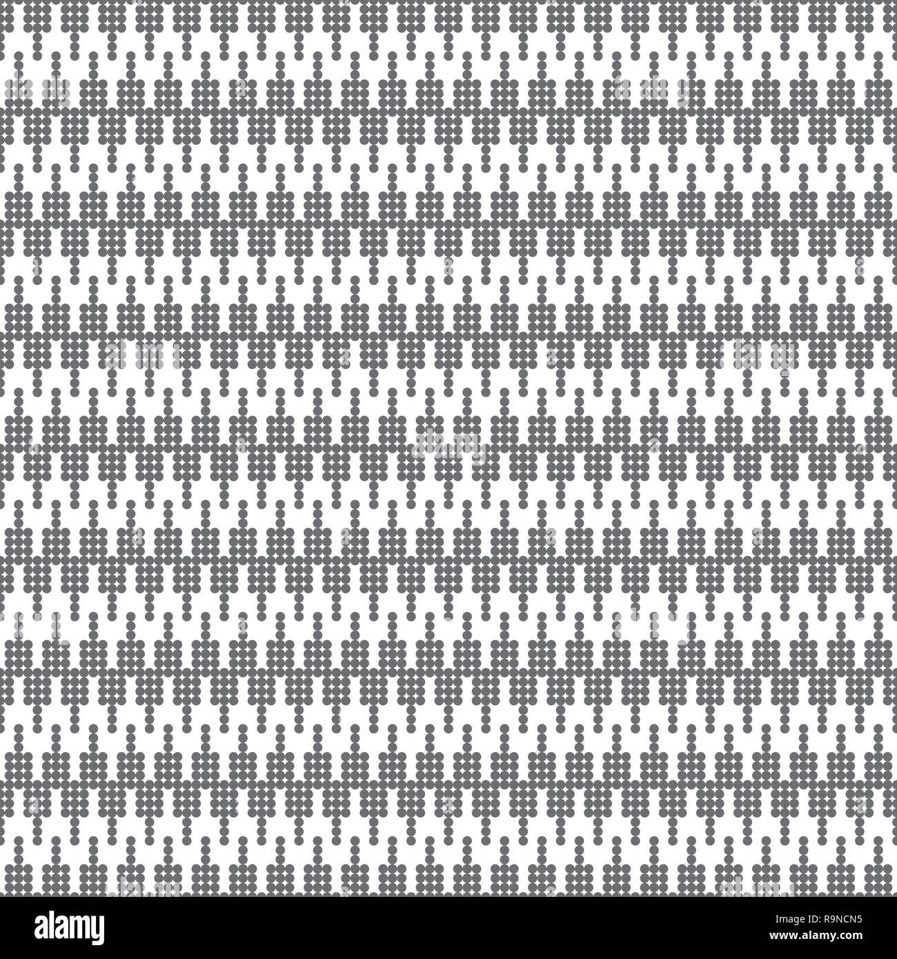 Seamless pattern. Abstract small textured background. Monochrome classical texture with small dots. Regularly repeating geometric ornament with dotted Stock Vector