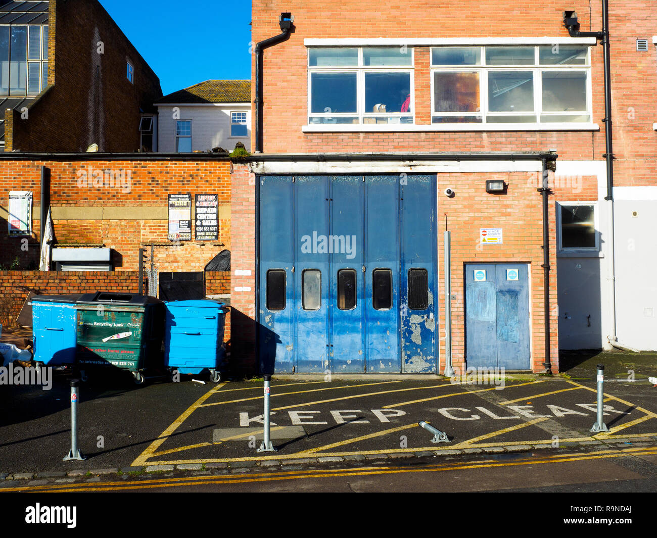 Garage door Clipper way in Lewisham - London, england Stock Photo