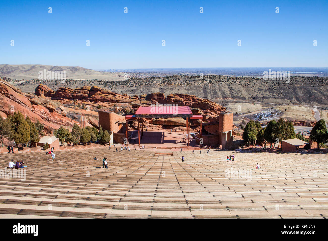 Red Rocks Amphitheater, Denver, Colorado Stock Photo
