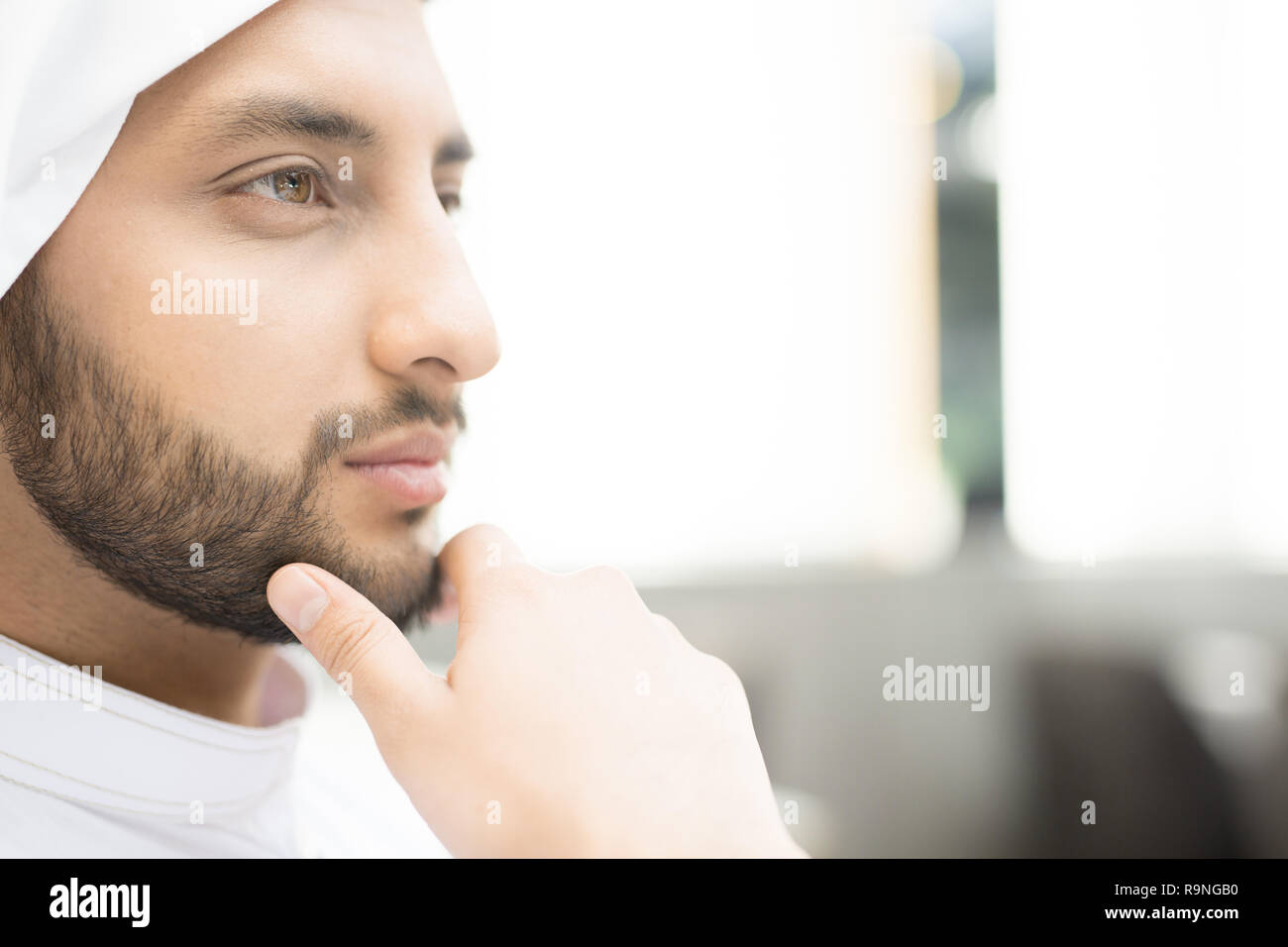 Thoughtful man Stock Photo