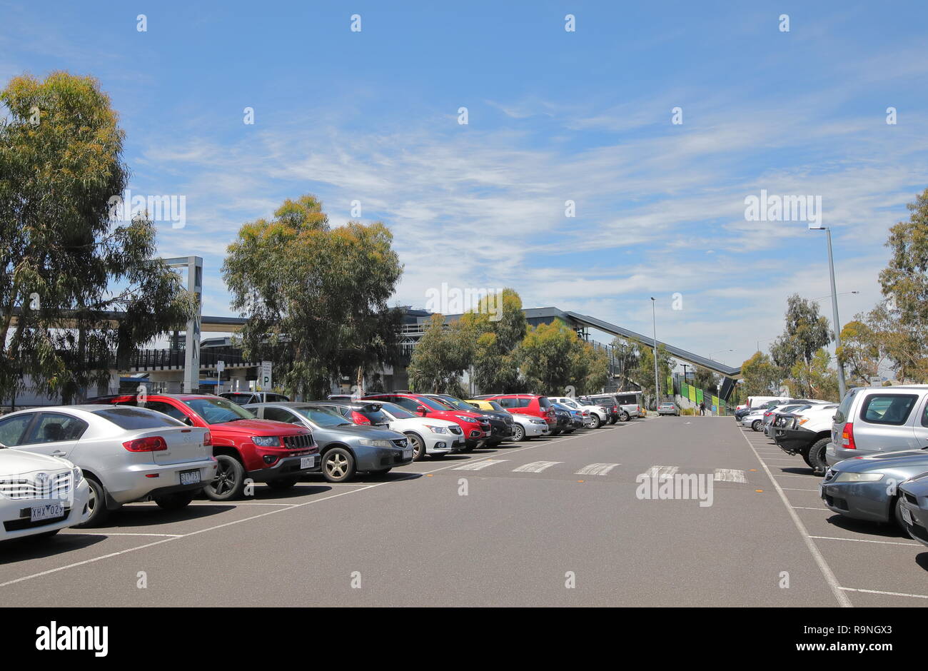 West Footscray train station car park in Melbourne Australia Stock Photo Alamy