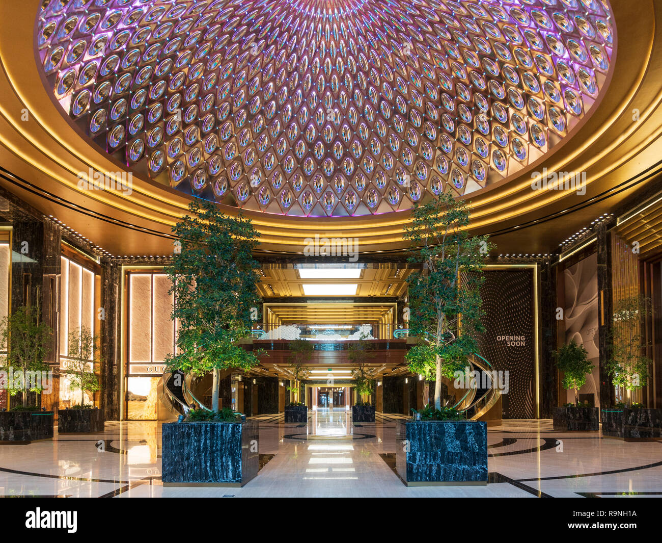 Interior of Prestige luxury area of The Avenues shopping mall in Kuwait City, Kuwait, Middle