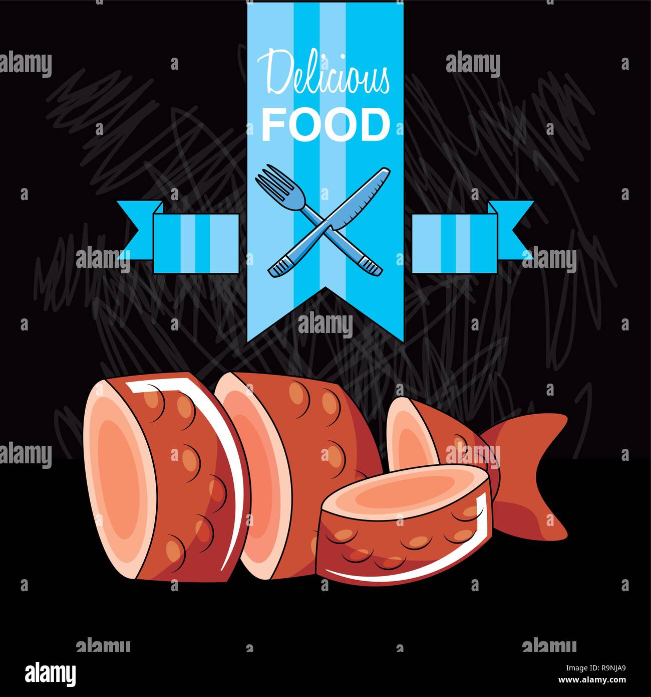 Fish fillet knife Stock Vector Images - Alamy