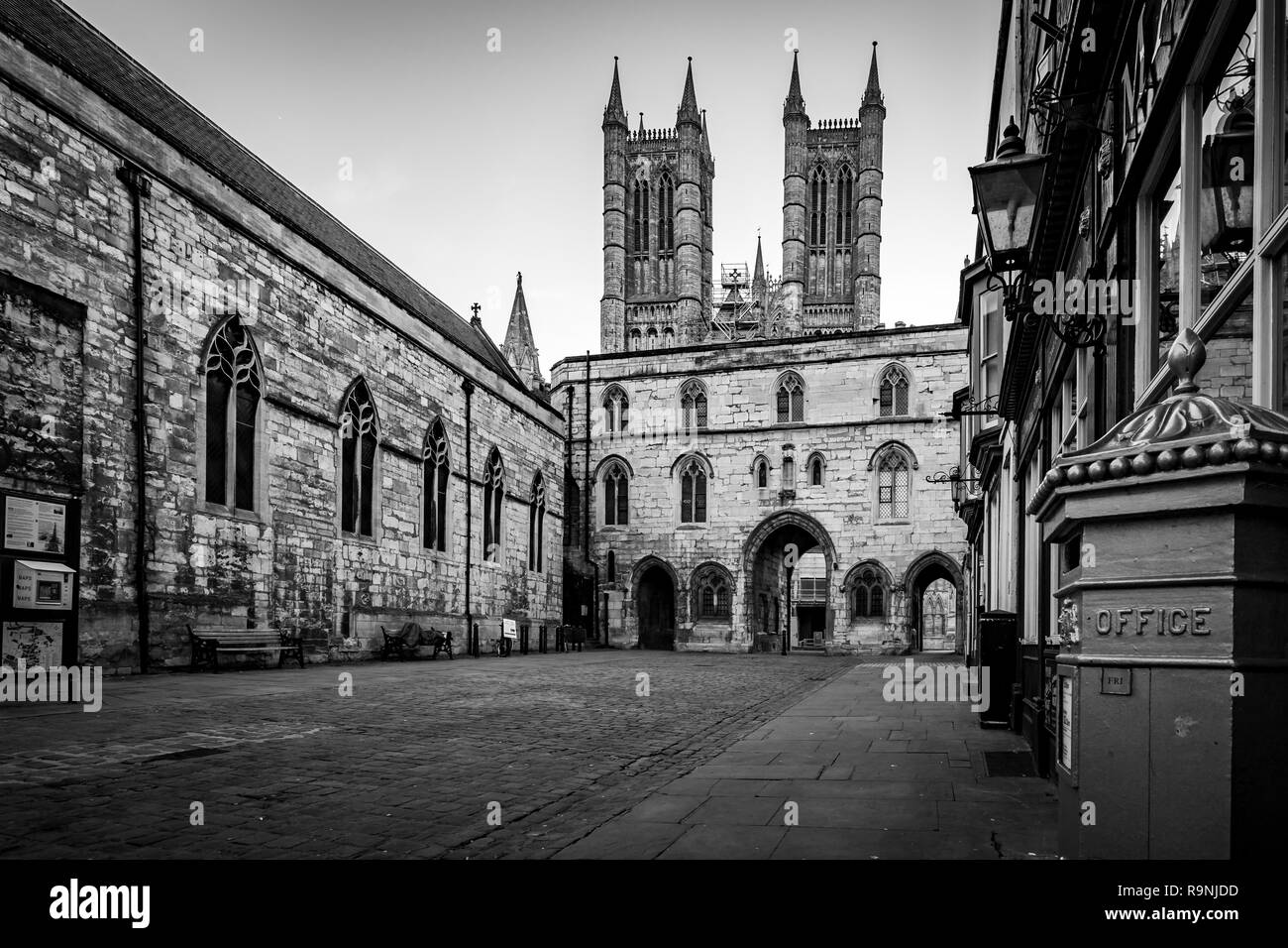 Exchequergate Lincoln Cathedral Stock Photo