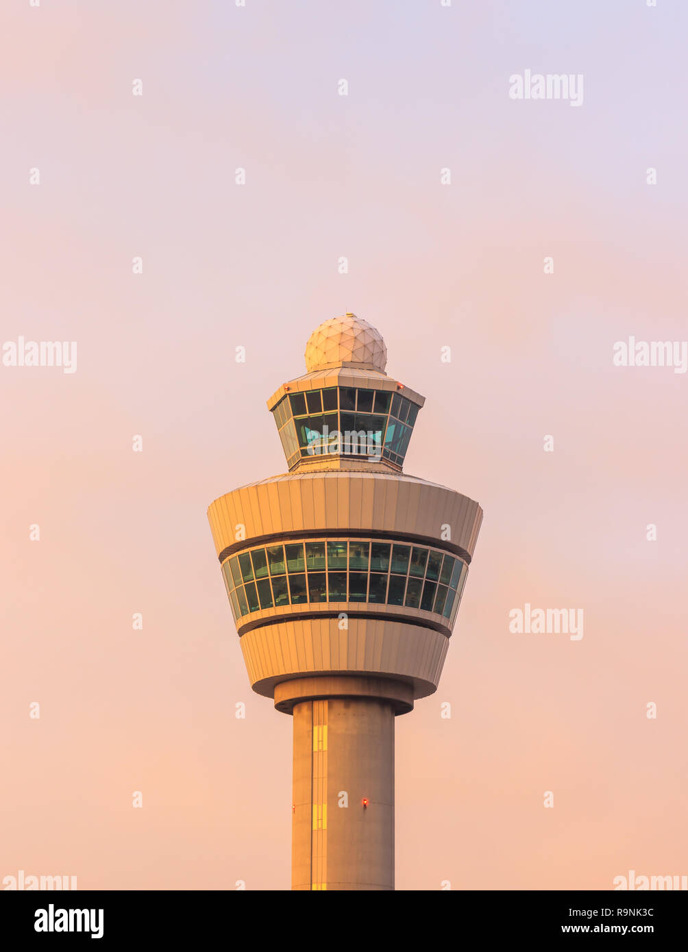 The Air Traffic control Tower at Schiphol Airport Stock Photo