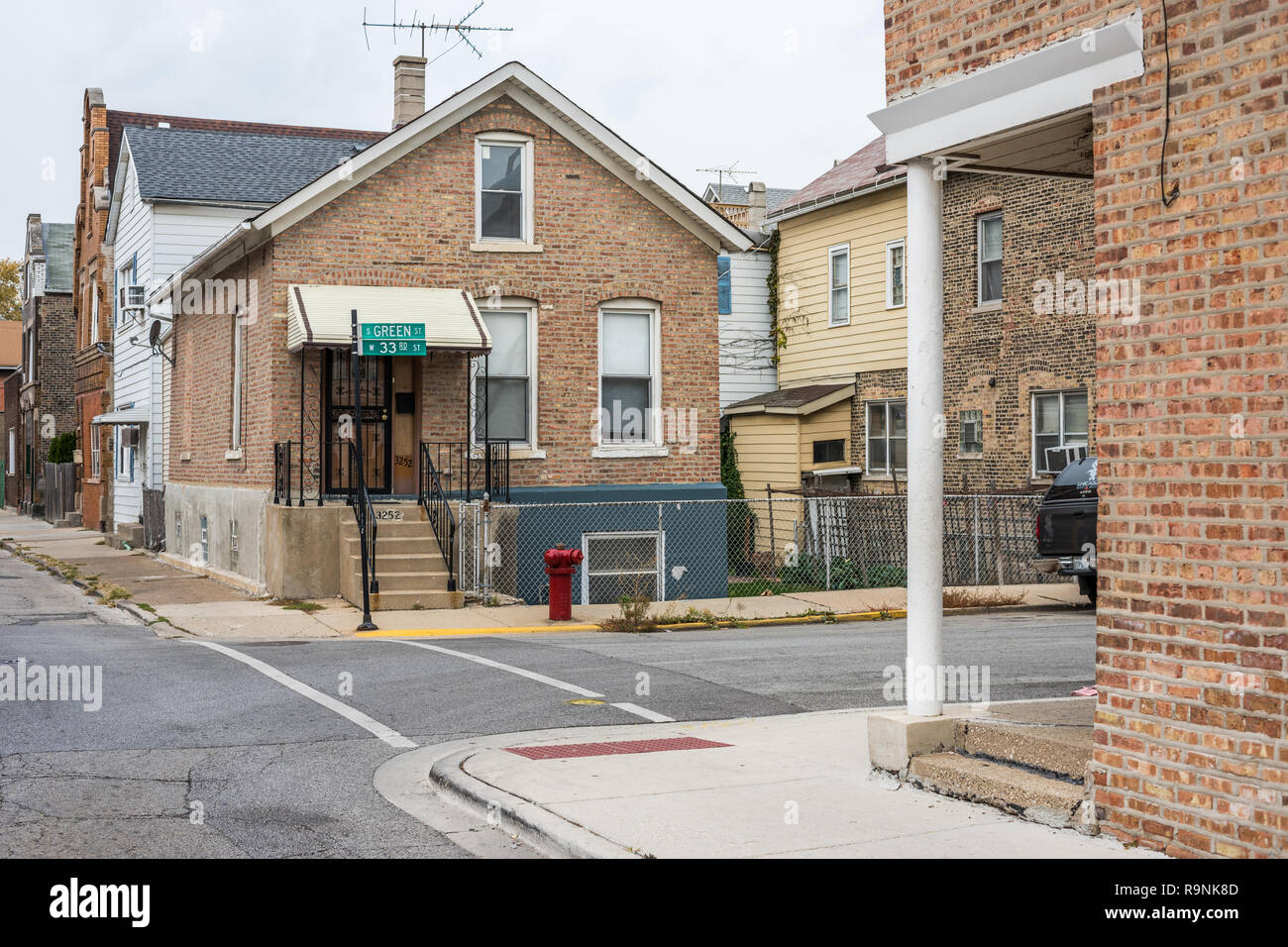 Residential buildings in the Bridgeport neighborhood Stock Photo Alamy