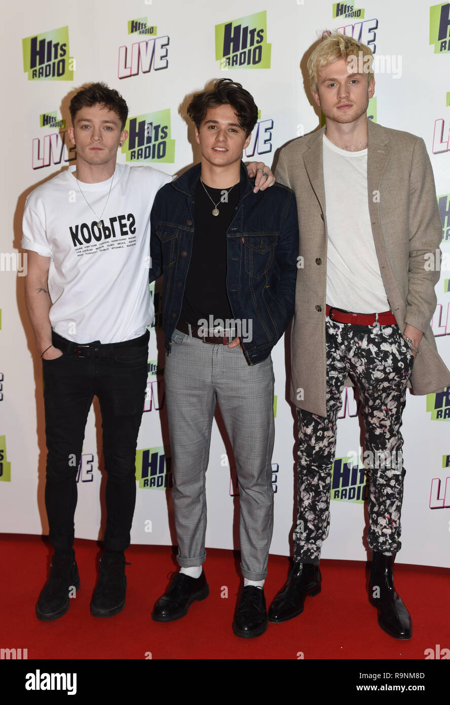 Celebrities arrive at Hits Radio Live 2018 at Manchester Arena in  Manchester Featuring: the vamps Where: Liverpool, United Kingdom When: 25  Nov 2018 Credit: Graham Finney/WENN Stock Photo - Alamy