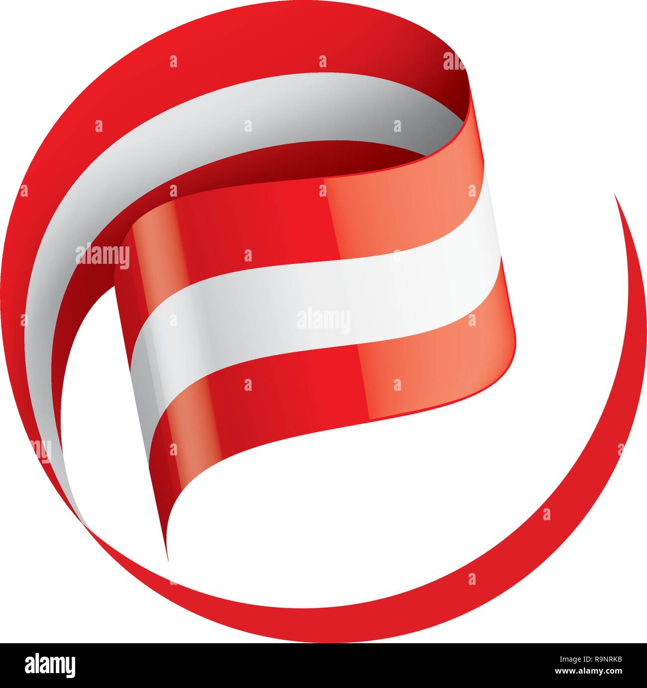 Austria flag, vector illustration on a white background Stock Vector ...