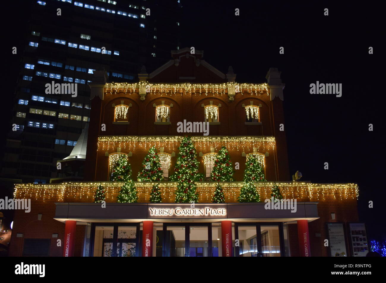 Yebisu Garden Place,Winter Illuminations,2019,Tokyo,Yebisu Stock Photo