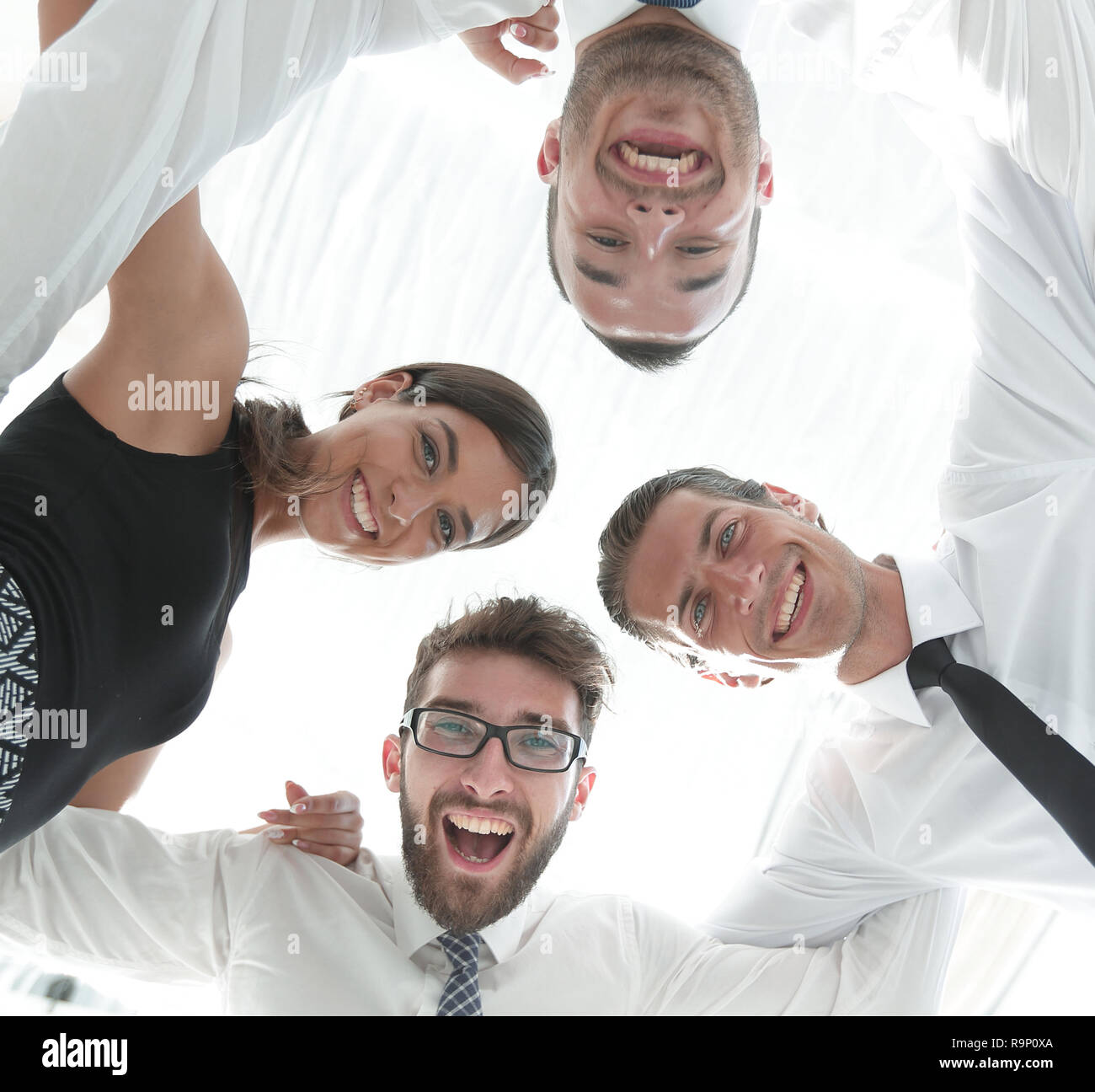closeup.bottom view.successful business team Stock Photo Alamy