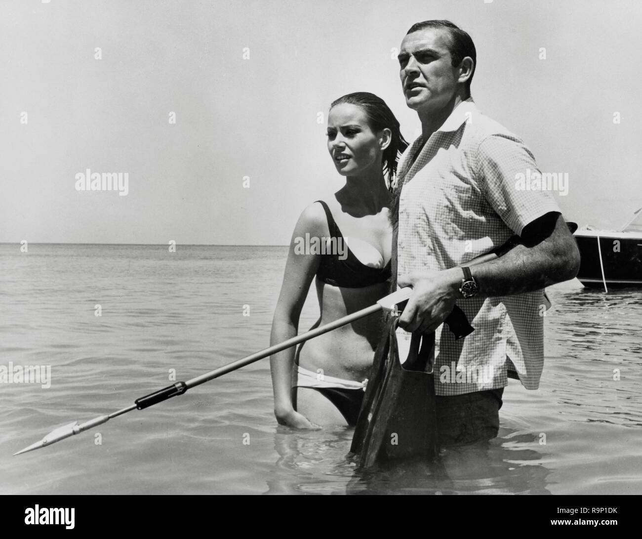 Sean Connery, Claudine Auger,  'Thunderball' (1965) United Artists  File Reference # 33635 855CPC Stock Photo