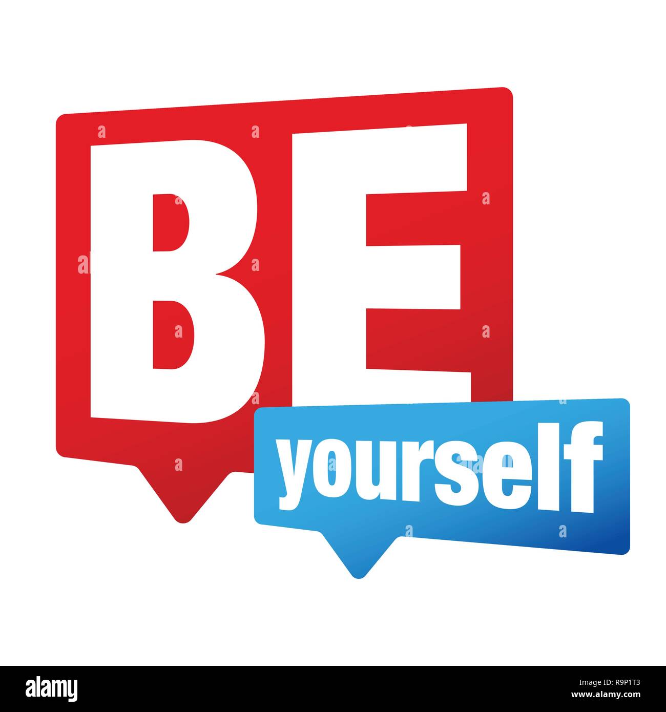 Be Yourself label sign vector Stock Vector