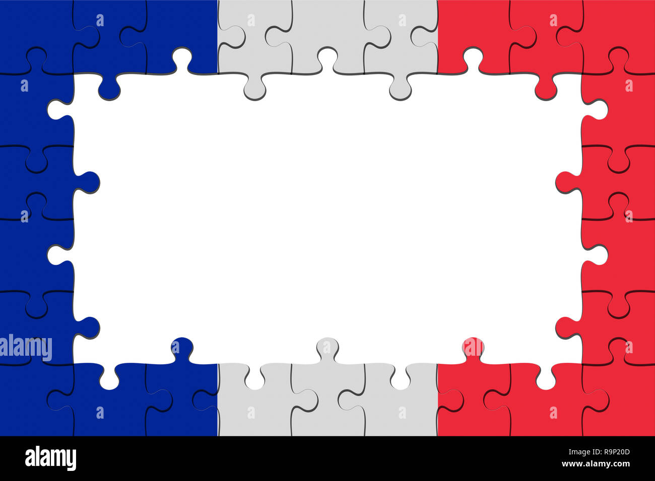 Puzzle frame -  France