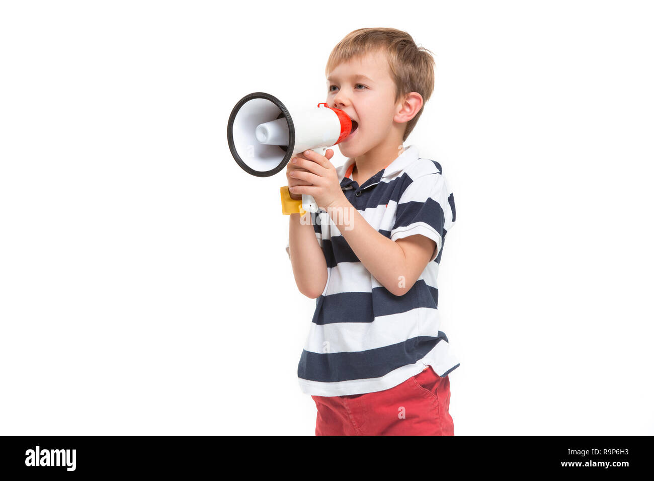 Kids megaphone hi-res stock photography and images - Alamy