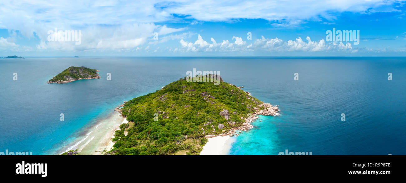 Aerial drone panorama marine island hi-res stock photography and images ...