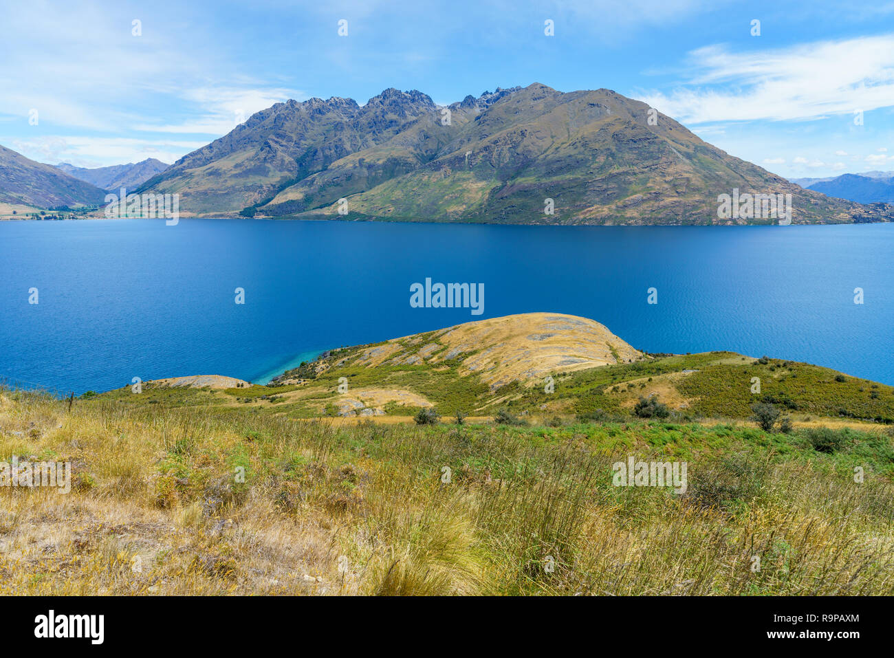 hiking jacks point track with view of lake wakatipu, queenstown