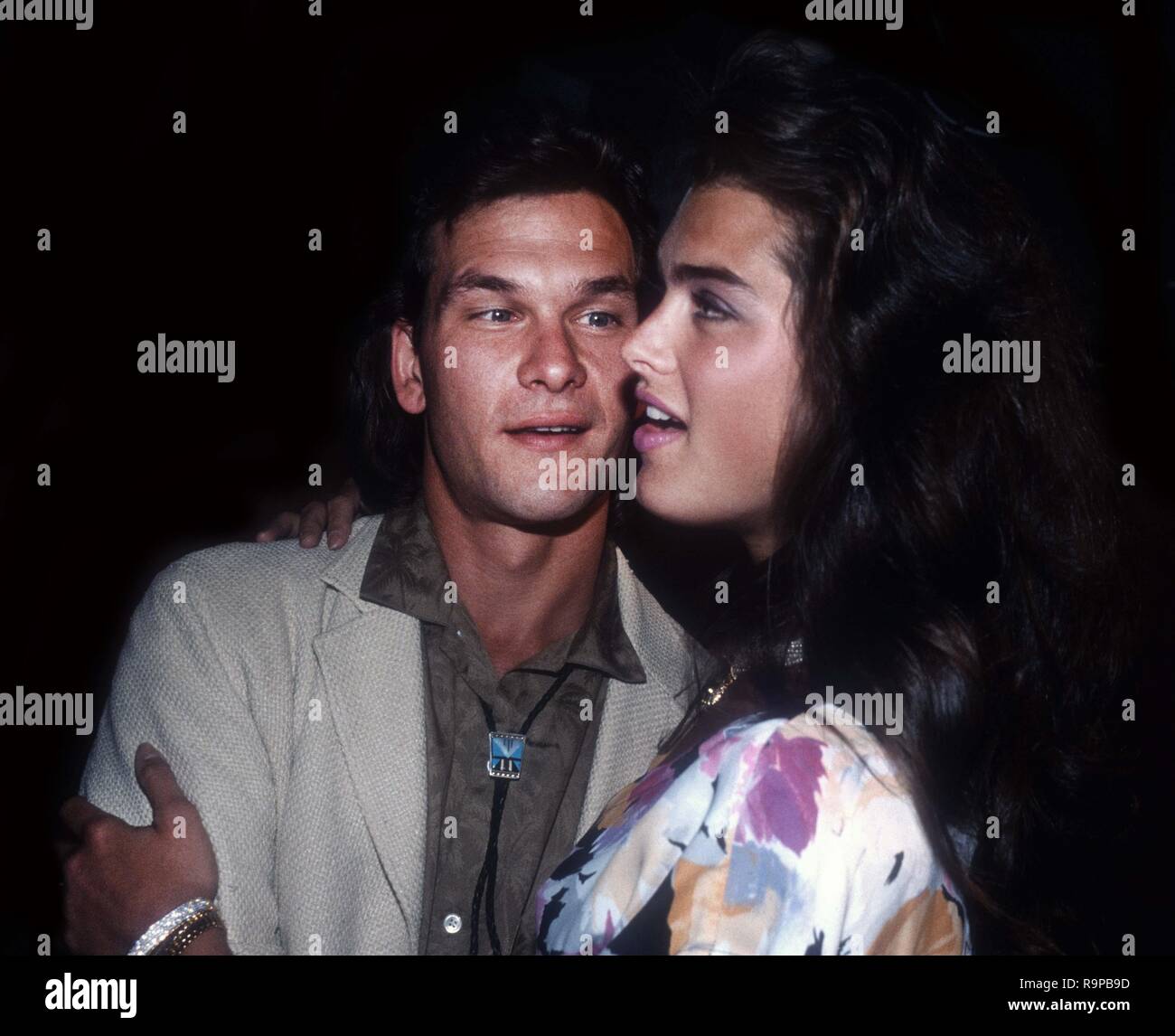 Patrick Swayze and Brooke Shields Undated Photo By John Barrett/PHOTOlink/MediaPunch Stock Photo