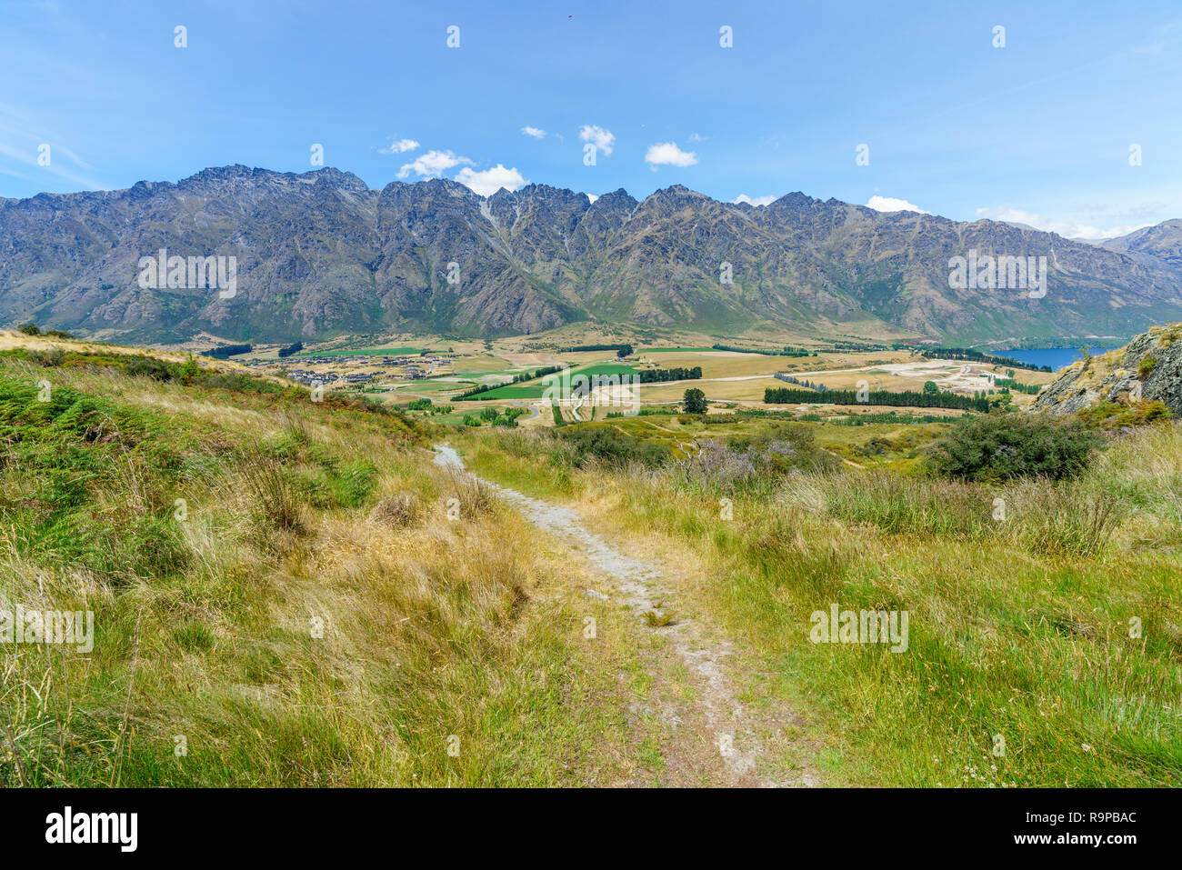 hiking jacks point track, view of the remarkables, queenstown, otago