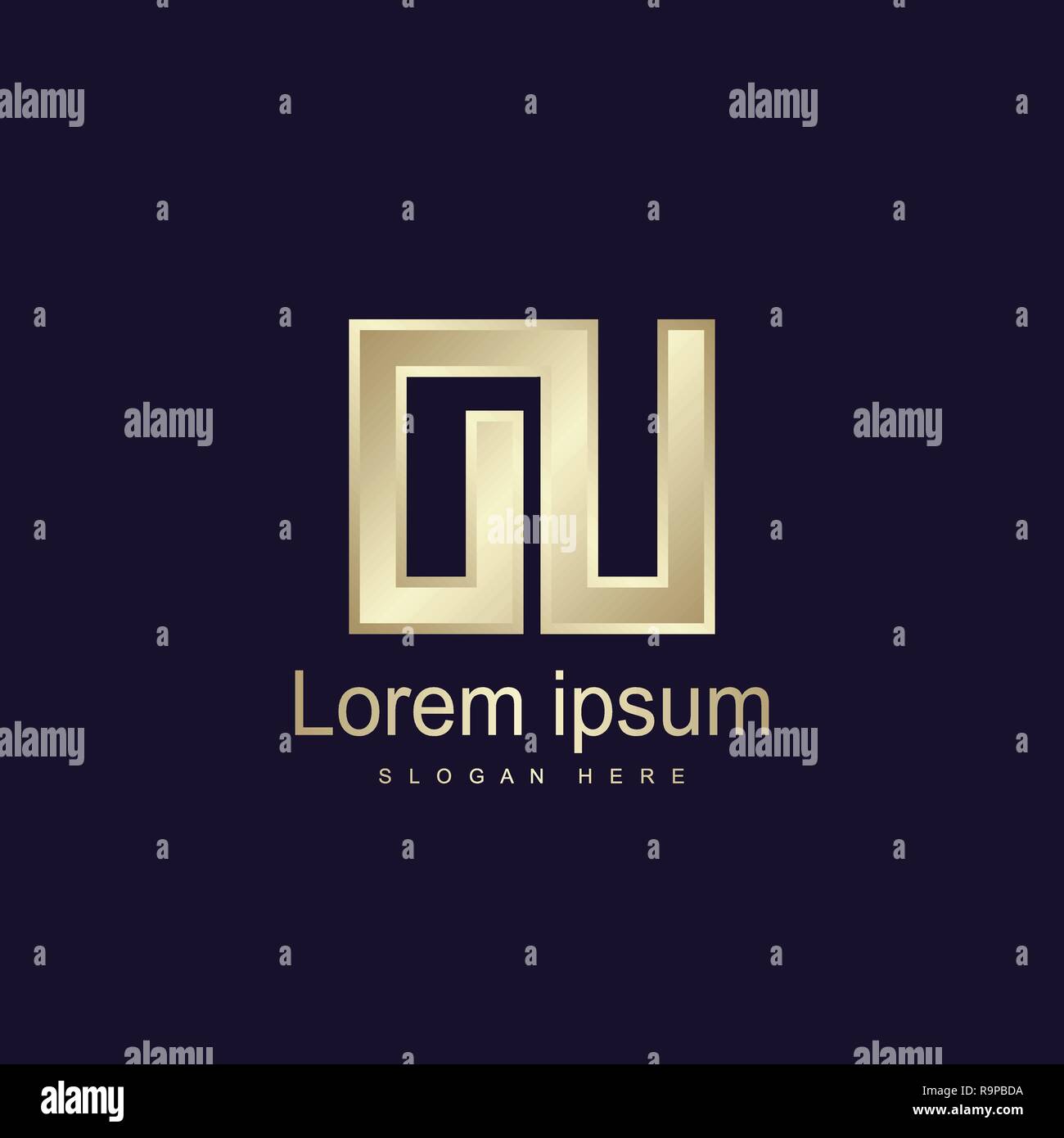 Initial Letter OU Logo Template Vector Design Stock Vector Image &amp; Art ...