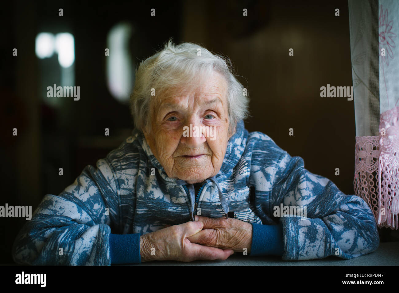 Russian woman portrait older hi-res stock photography and images - Alamy