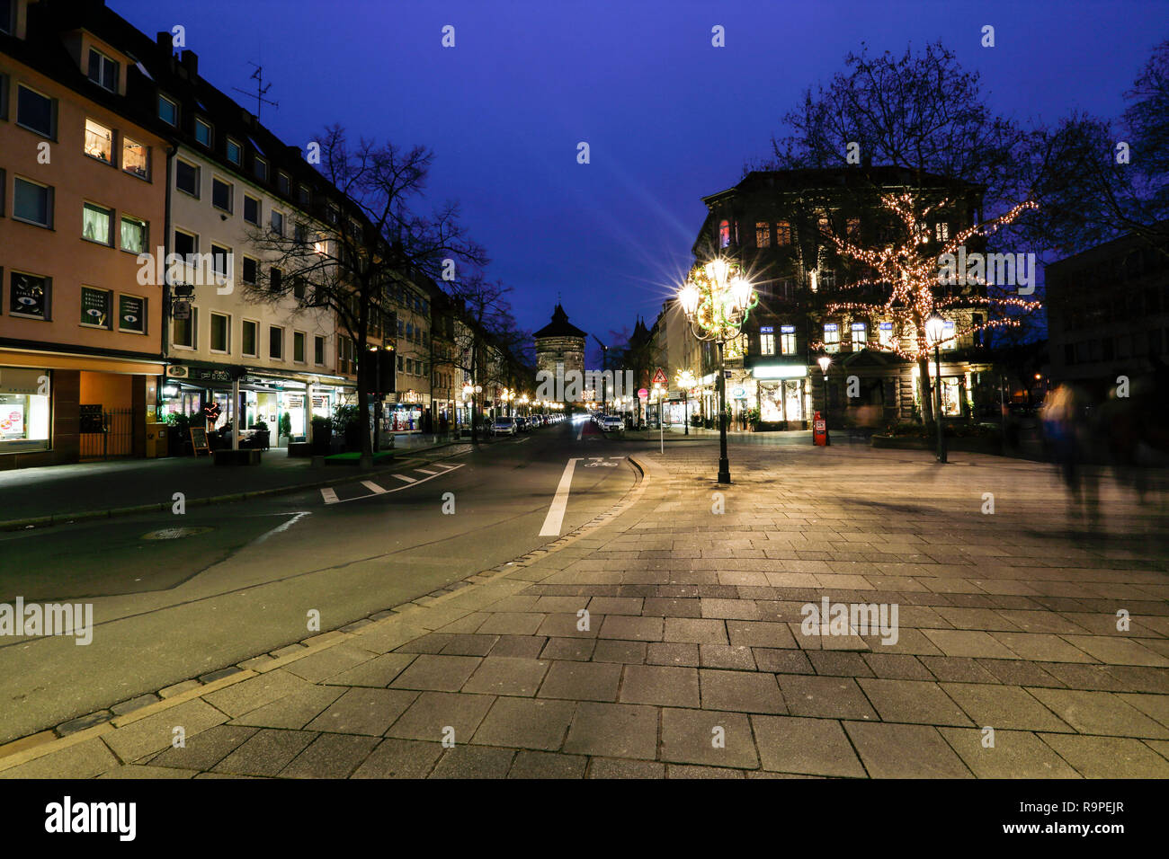 Old city view of Nuremberg. Bavaria, Germany. Stock Photo