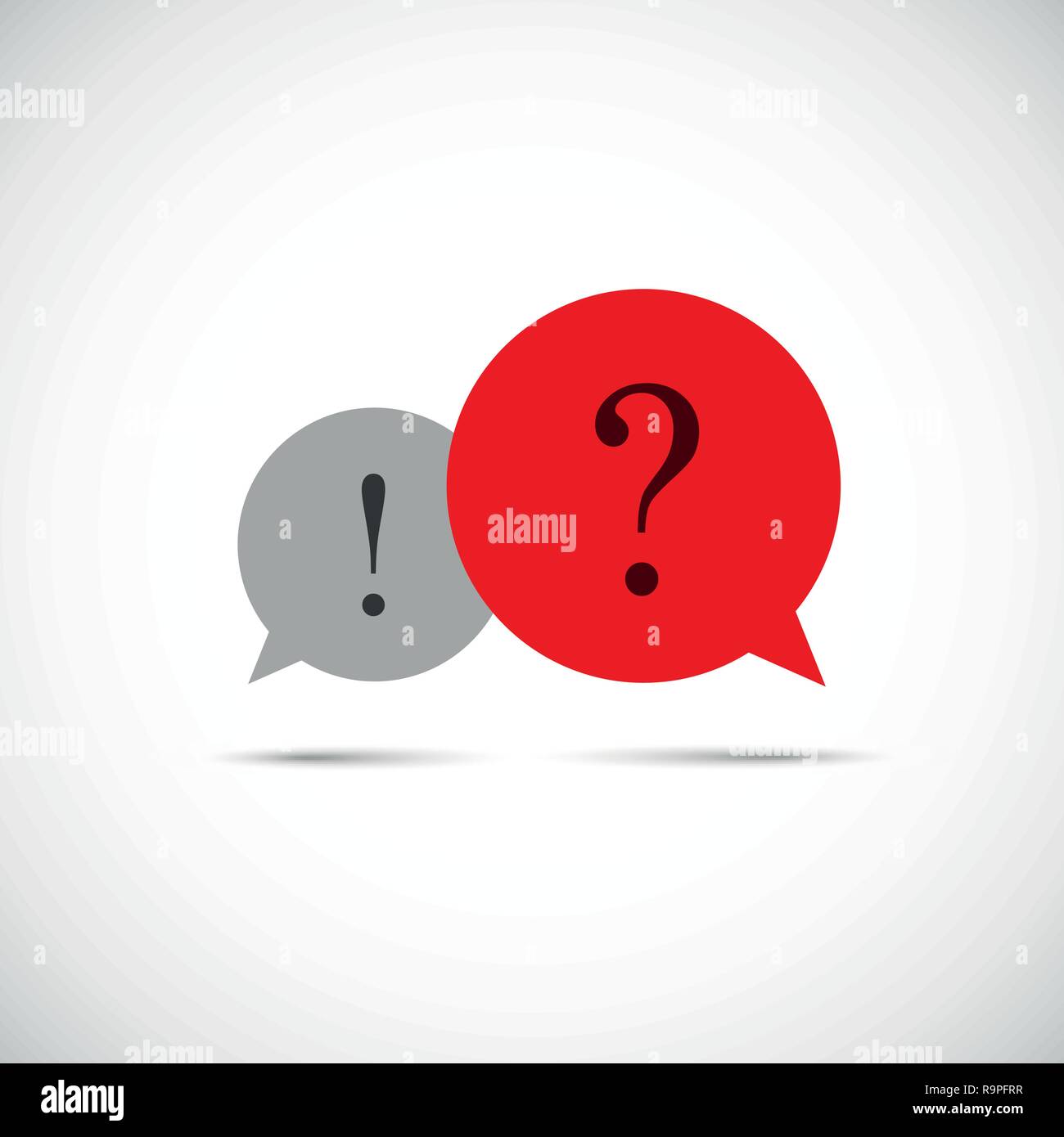 icon of communication big question vector illustration EPS10 Stock Vector