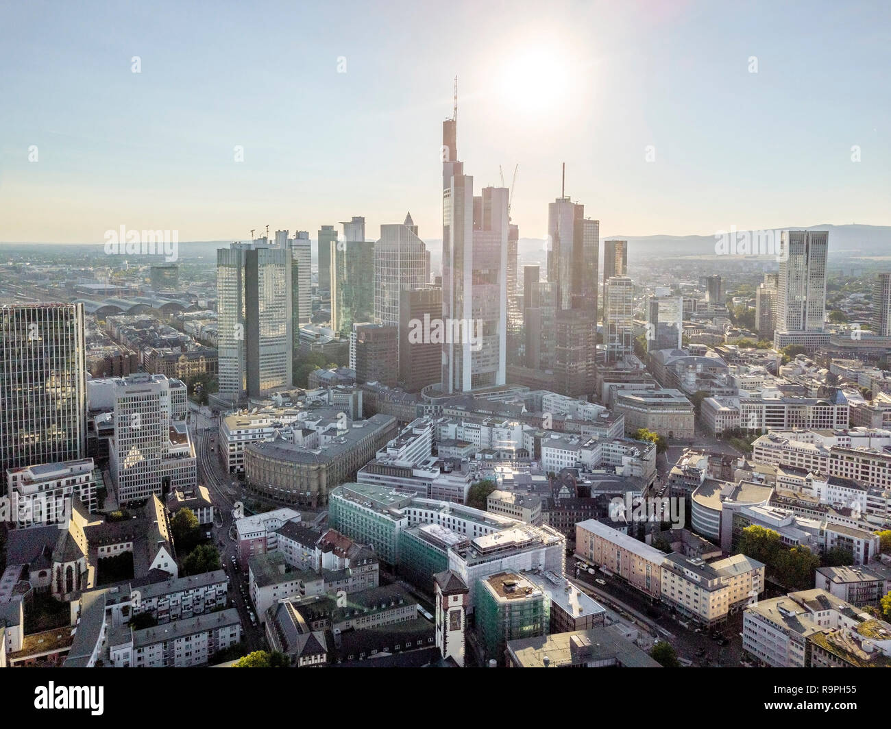 Frankfurt aerial drone hi-res stock photography and images - Alamy