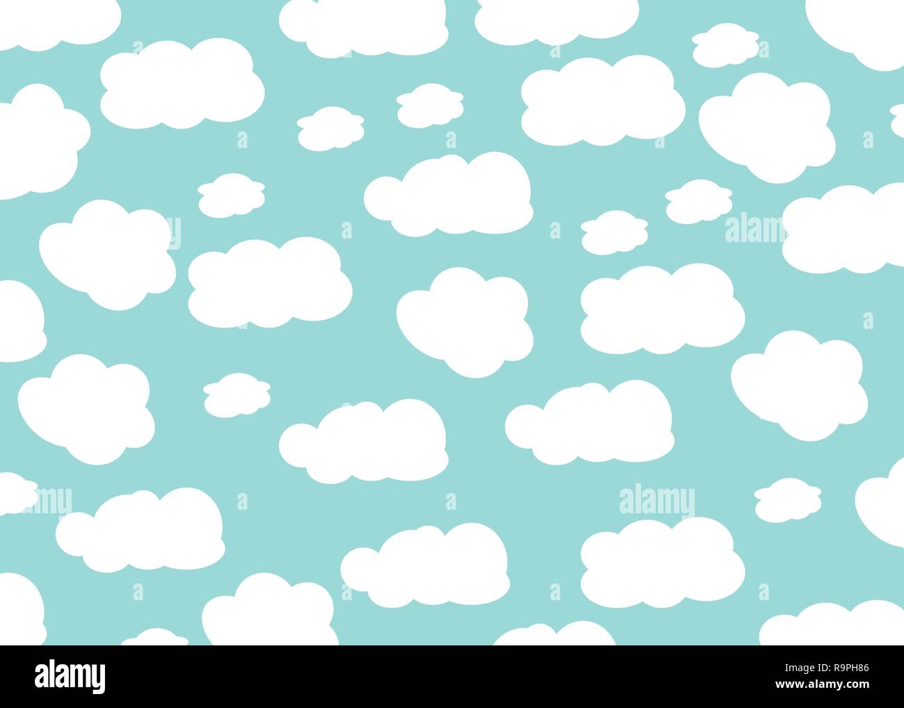 Cloud design. Baby background. Blue sky with clouds. Vector