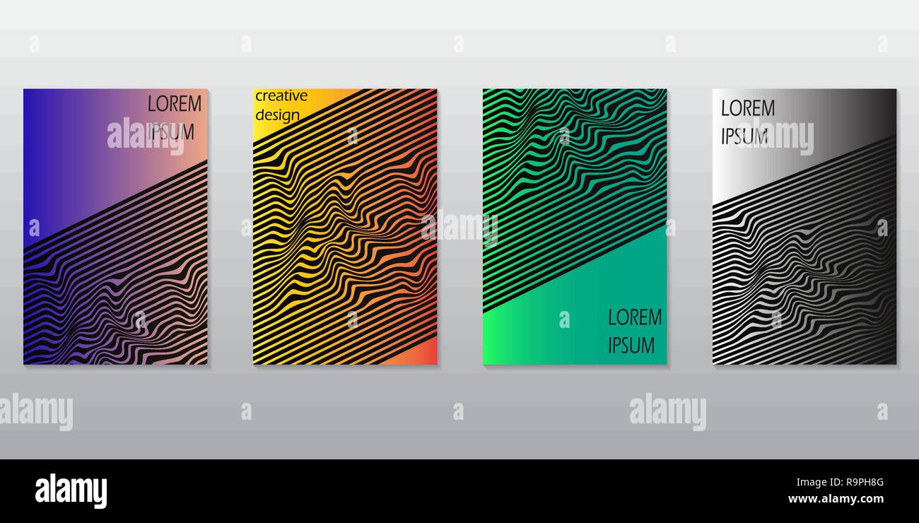 Abstract covers design. Minimalist geometric template. Vector ...