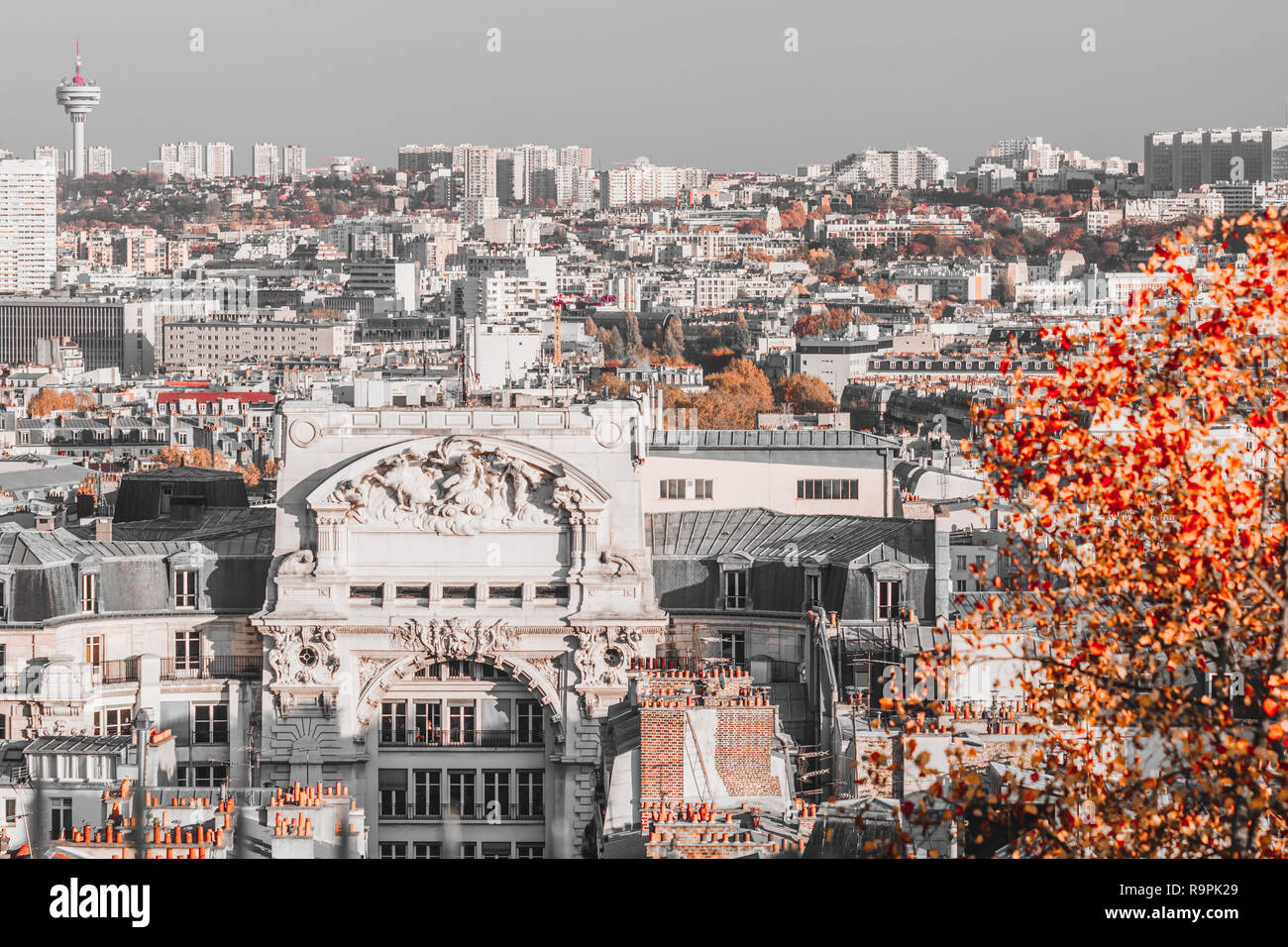 Aerial black white panoramic hi-res stock photography and images - Alamy