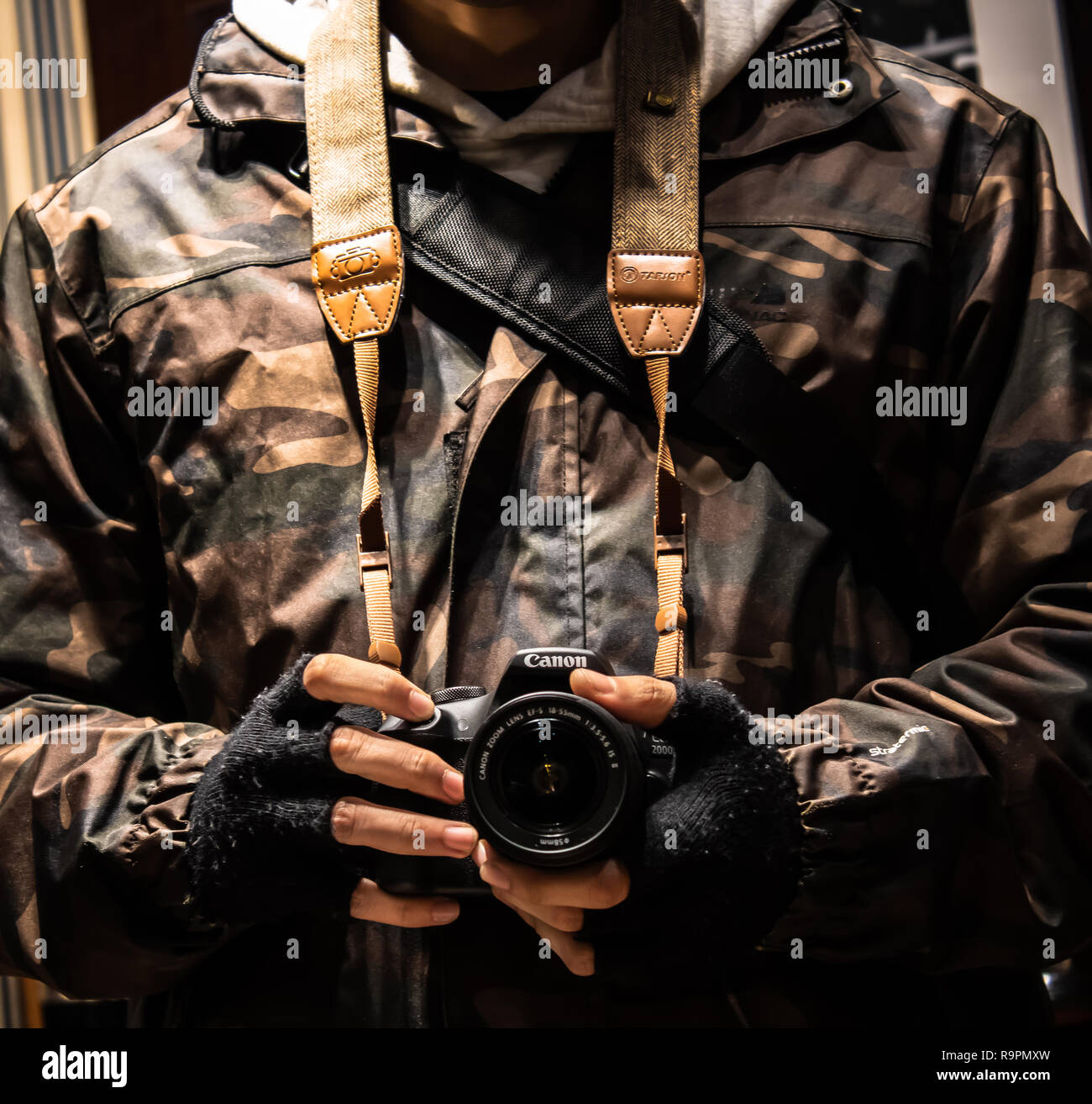 Canon self-portrait Stock Photo