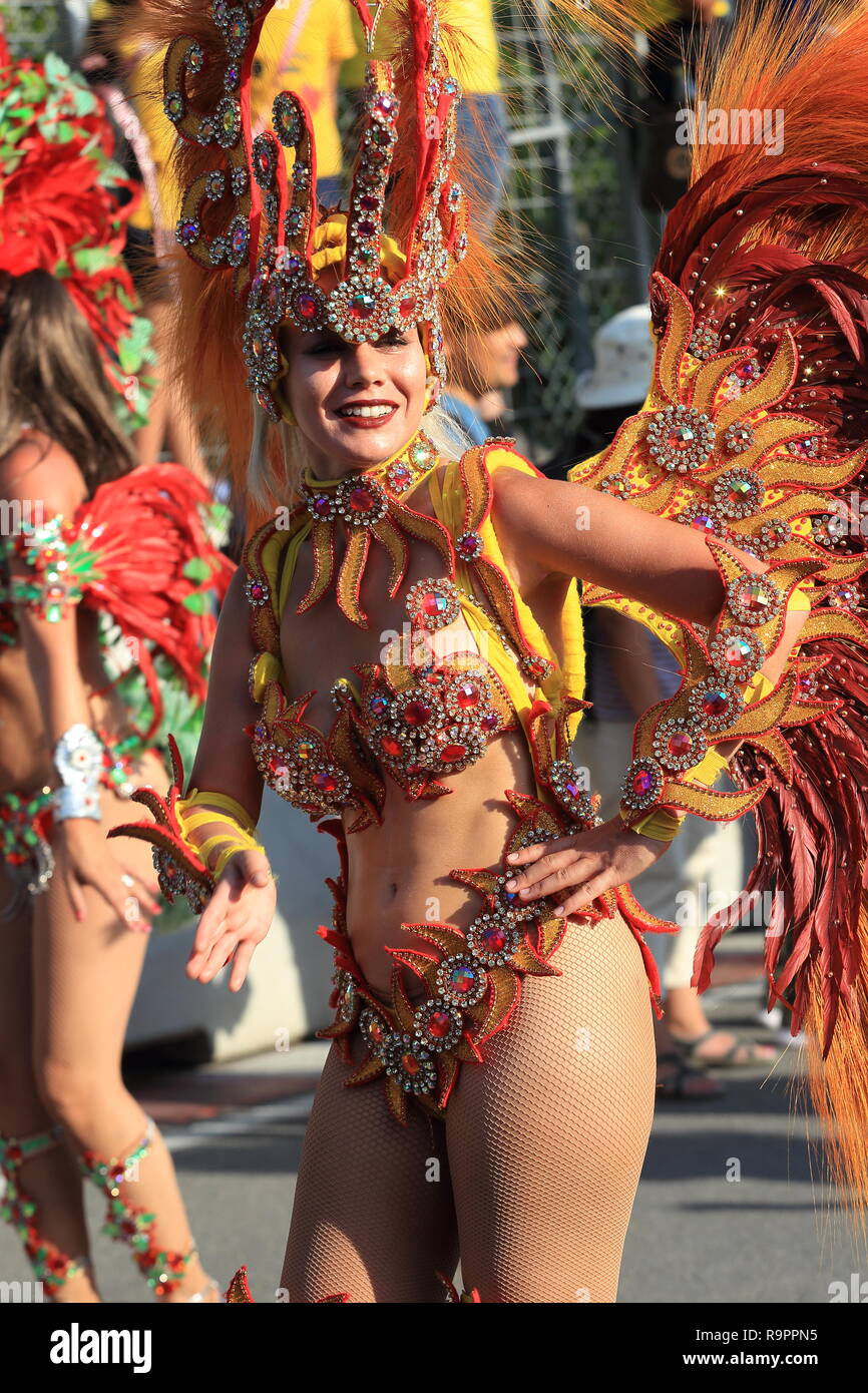 The Montreal Brazilian Summer Carnival at  Parc Jean-Drapeau Stock Photo