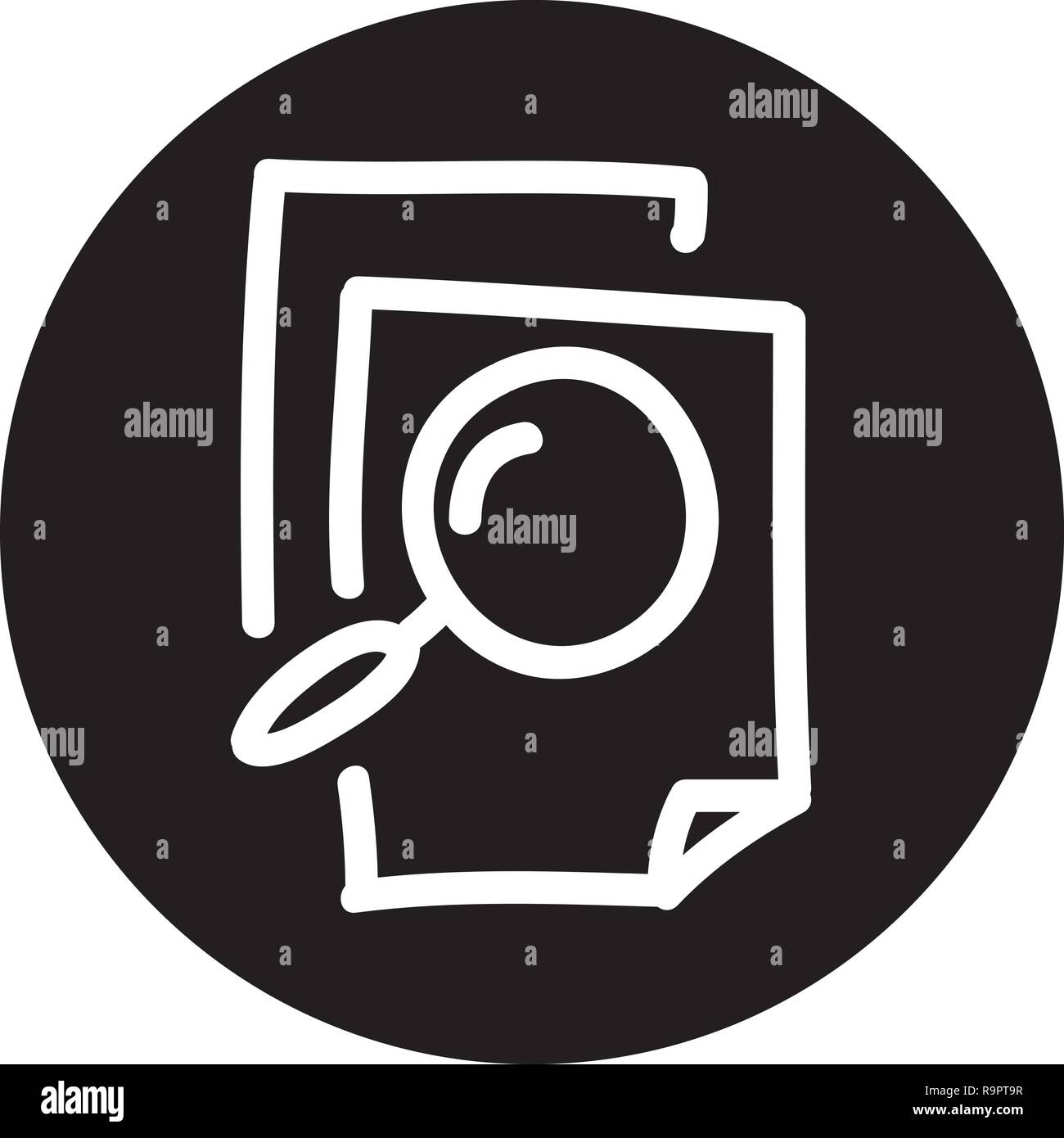 Search Engine Optimization Icon with Hand drawn Style, good for your web and mobile app Stock Vector